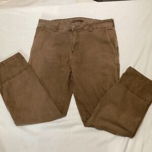 Colorado Clothing Mens Brown Carpenter canvas Utility Pants 34x32 Hammer Loop